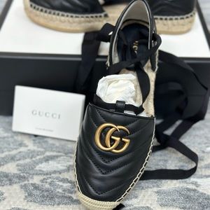 Gucci leather espadrilles